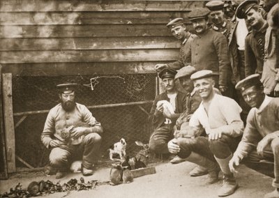 Quelques animaux de compagnie des prisonniers, Dorchester, illustration de Prisonniers allemands en Grande-Bretagne - English Photographer